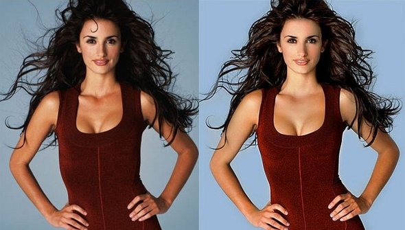 Celebrities Before and After Photoshop